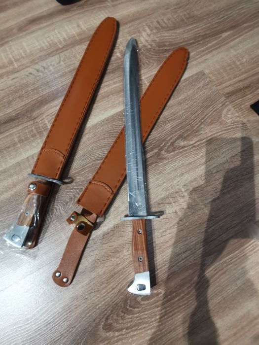 Cuțit Vânătoare Pescuit Cuțit Maceta 50cm + Husă Piele