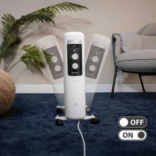 Маслен радиатор Cecotec ReadyWarm 550 Space White 1000W за 12м2