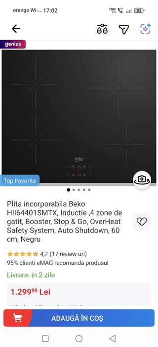 Plita incorporabila Beko