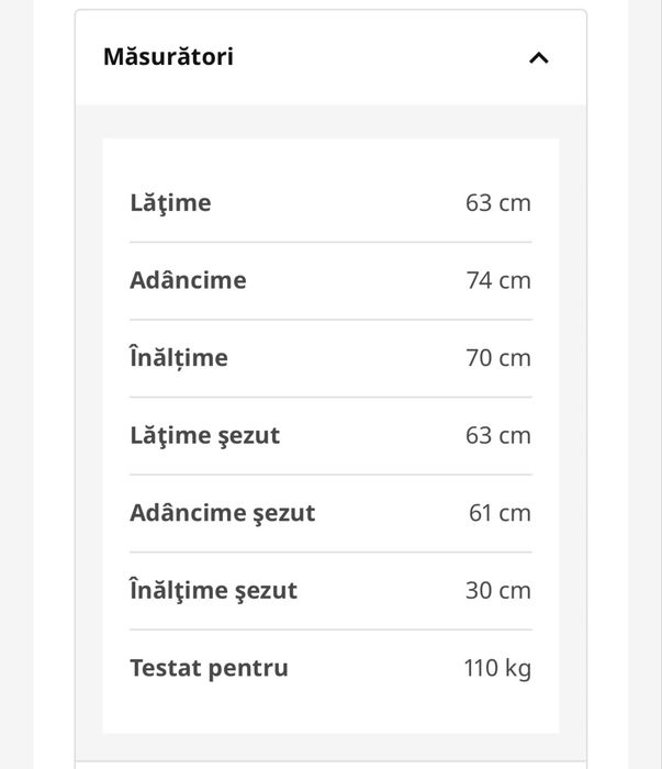 Fotoliu modular Ikea Nammaro - 3 buc.