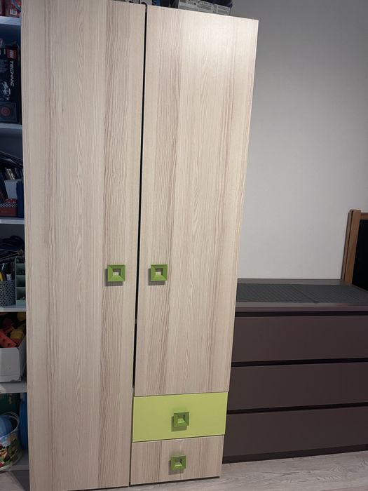 Vand set pat cu saltea si dulap copii, Mobexpert