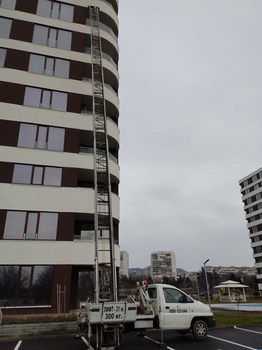 Мобилен хаспел под наем,строителен асансьор,лифт.