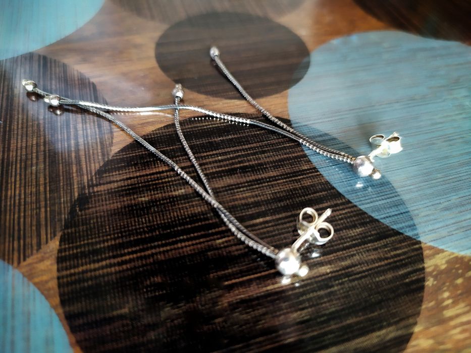 Дамски сребърни и златисти обеци обици различни модели