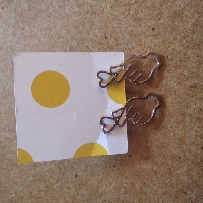 Серьги с сердечками