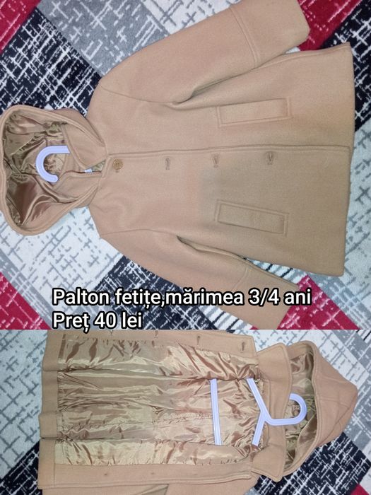 Palton fetițe,mărimea 3/4 ani