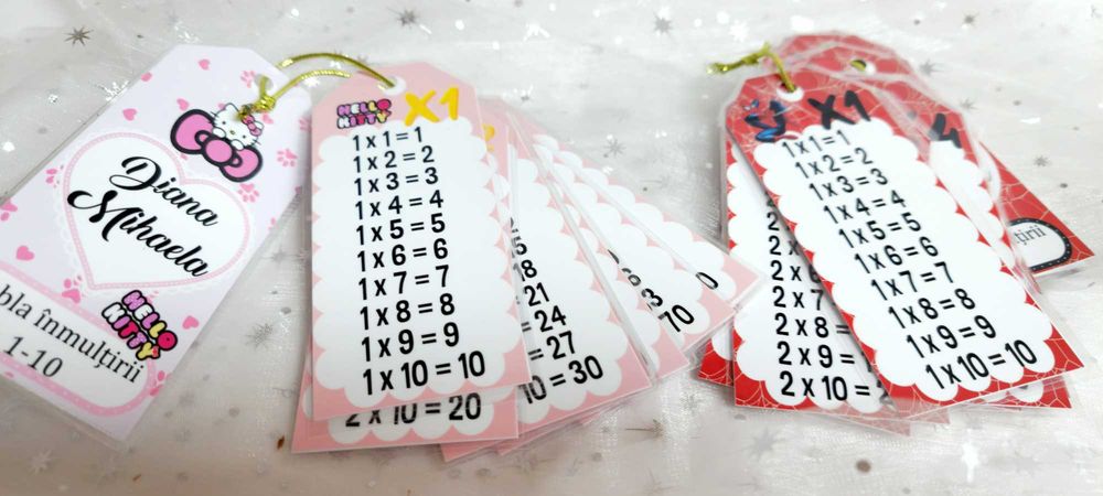 brelocuri educative tabla inmultirii