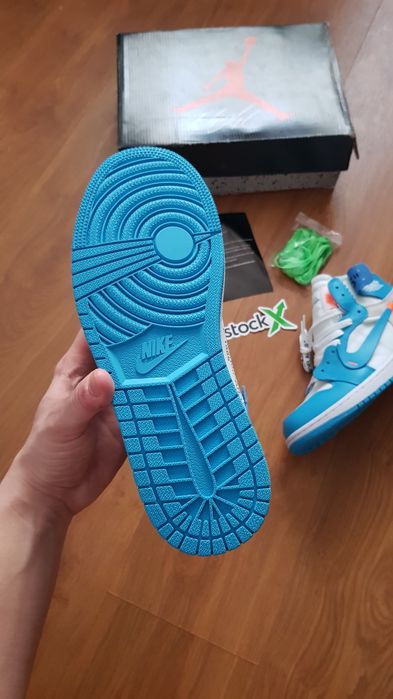 Sneakers Jordan 1 Off-White UNC • STOC: 41 • Livrare rapidă 1-2 zile •