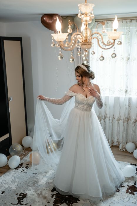 Rochie mireasă model 2 în 1