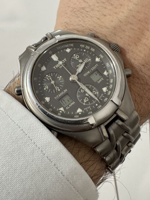 Ceas Tissot T 671, titanium chronograph. Swiss mase eta.