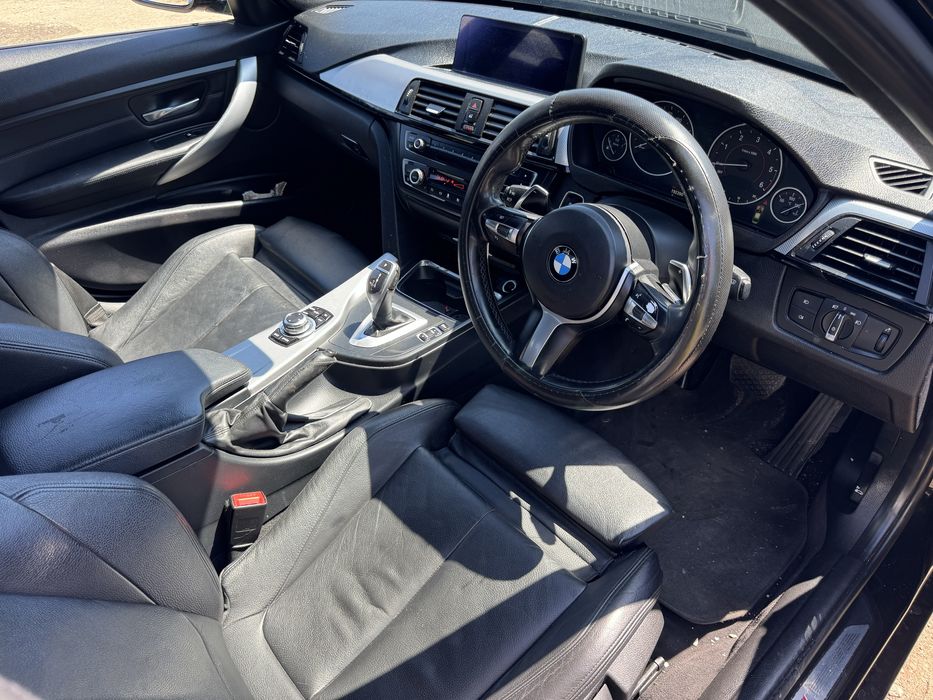 Interior piele neagra BMW Seria 3 F30 F31 fara incalzire