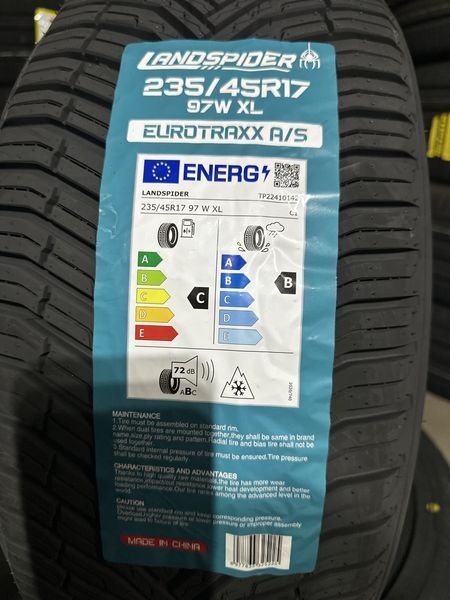 Нови всесезонни гуми LANDSPIDER 235/45R17 97W XL БОРД 2354517