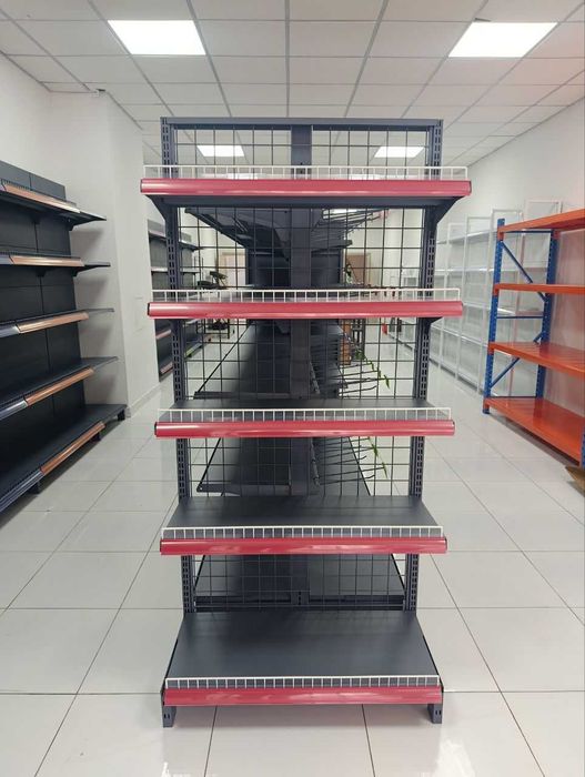 Metall savdo stelaaji (ikki tomonlama, polkali model)