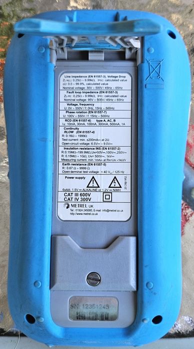Tester Metrel MI 3125B