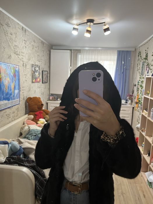 Шуба норковая цельная