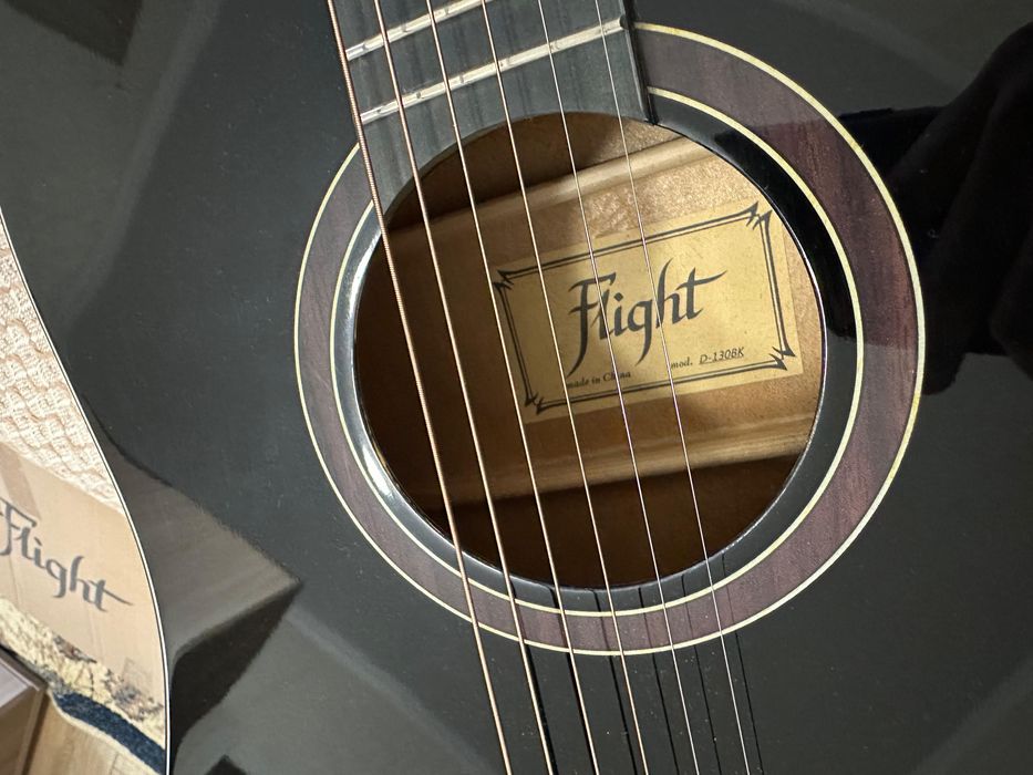 Акустическая гитара FLIGHT D-130 BK