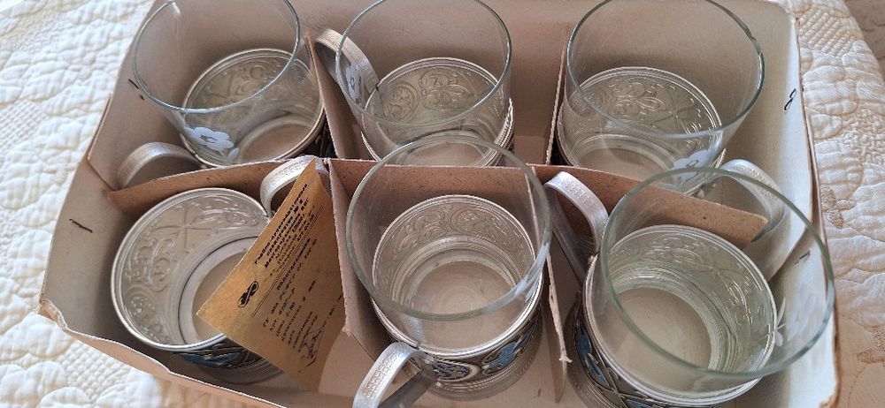 Bohemia - нови кристална купа, руски чаен сервиз