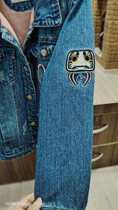 Geacă denim îmblănită 9-10 anisori