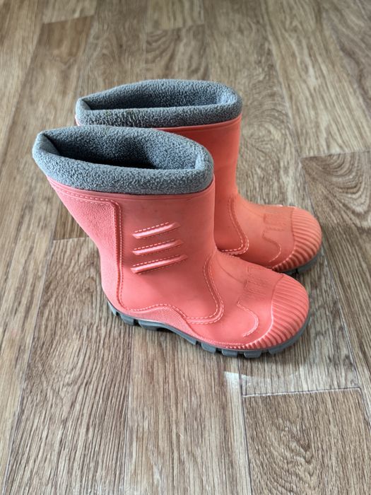 Сапожки резиновые девочковые