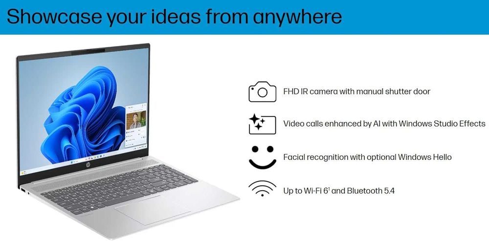 HP OmniBook 5 16" WUXGA IPS AMD 5 8540U 8GB 512GB