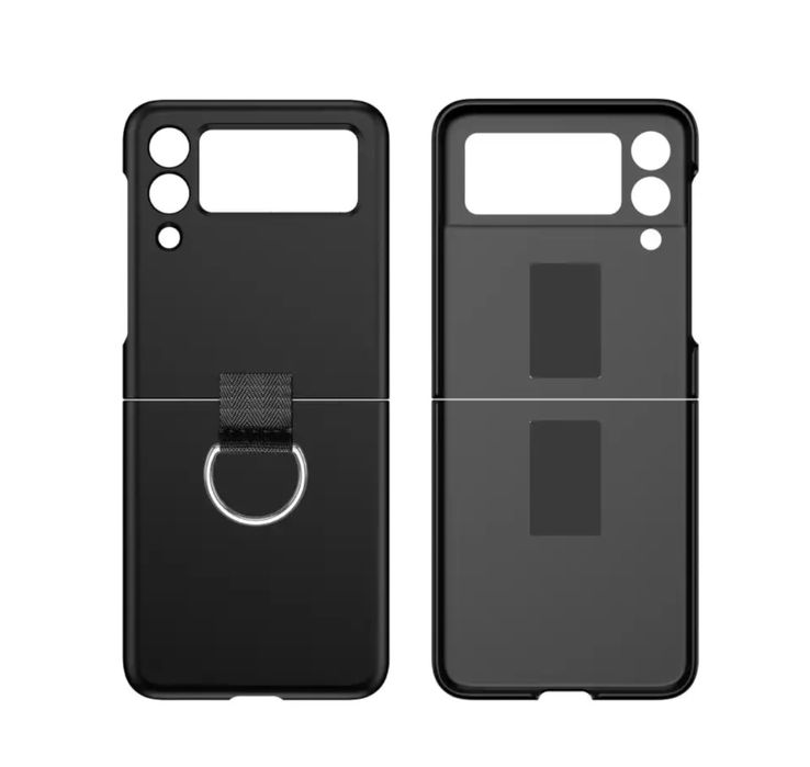 Samsung Z FLIP 3 4 5 6 7 7FE - Husa 360 Ultra Slim Din Plastic cu Inel