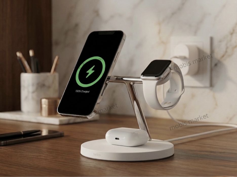 3 в 1 Belkin BOOST CHARGE PRO with MagSafe, черный