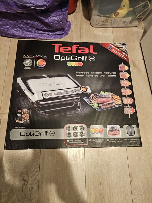 Gratar Electric Tefal Optigril+ cu placi noi.