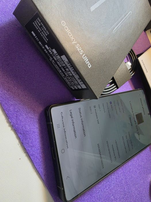 Samsung S25 Ultra 512GB Titanium Jetblack ca nou+garantie noiembrie 2027 samsung