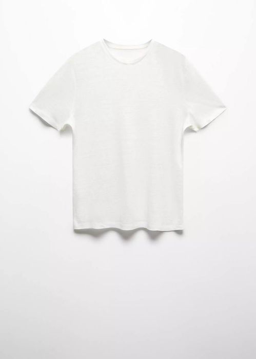 MANGO. 100% лён. Мужская футболка. XXL
