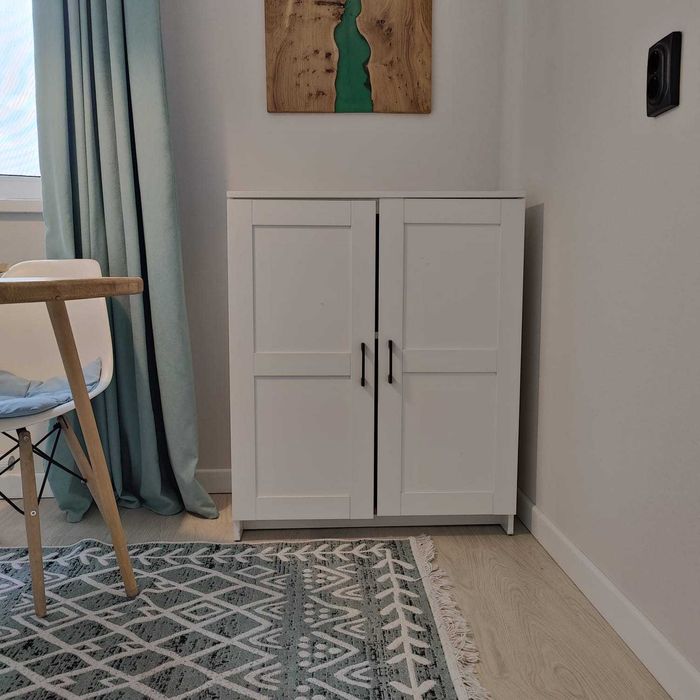 Комод IKEA BRIMNES (БРИМНЭС) белый, 78×95 см