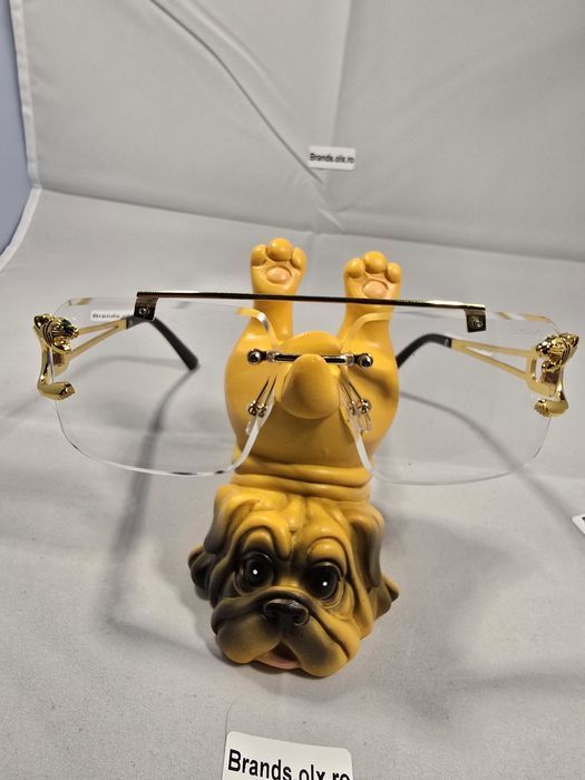 Set Ochelari de soare Cartier, Gold Frame, Transparent Lenses, 8809