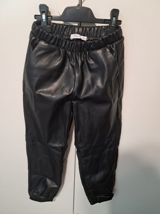 Pantaloni imitatie piele , 128 cm