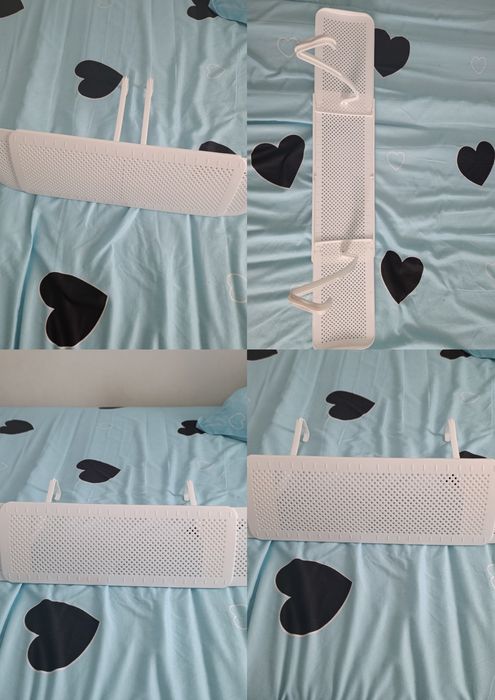 Protecție deflector aer condiționat, unghi reglabil, alb