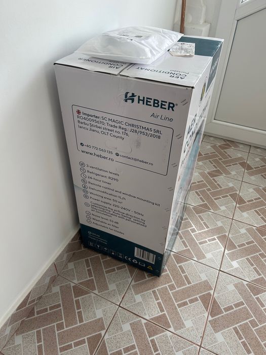 Aer condiționat portabil Heber 12000 BTU, nou, 1200 lei