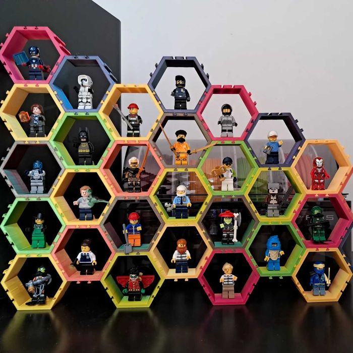 LEGO | Suport | Stand | Display modular colecție figurine pt. 5 buc.