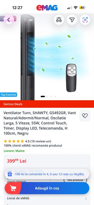 Ventilator Turn Nou Sigilat - LICHIDARE STOC!