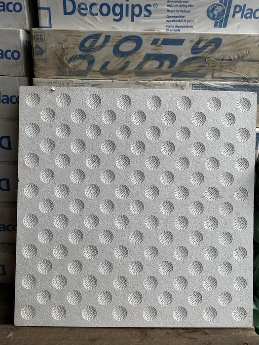 Tavan casetat Rigips, din ipsos cu fibre, muchii drepte,60x60, 2,88mp