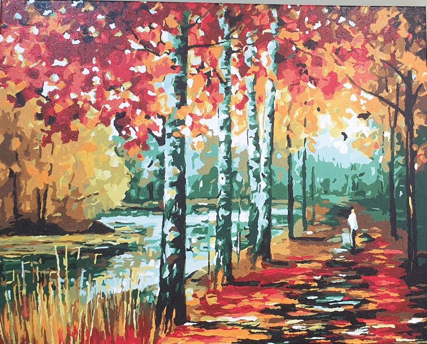 Картина / Пролет / Рисуване по номера