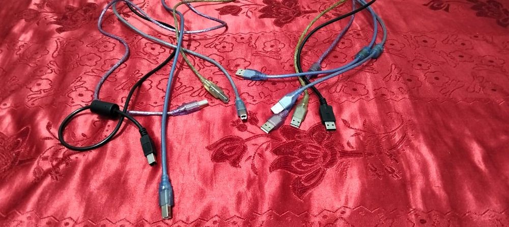 UZB кабеля для принтера 5 штук есть новый