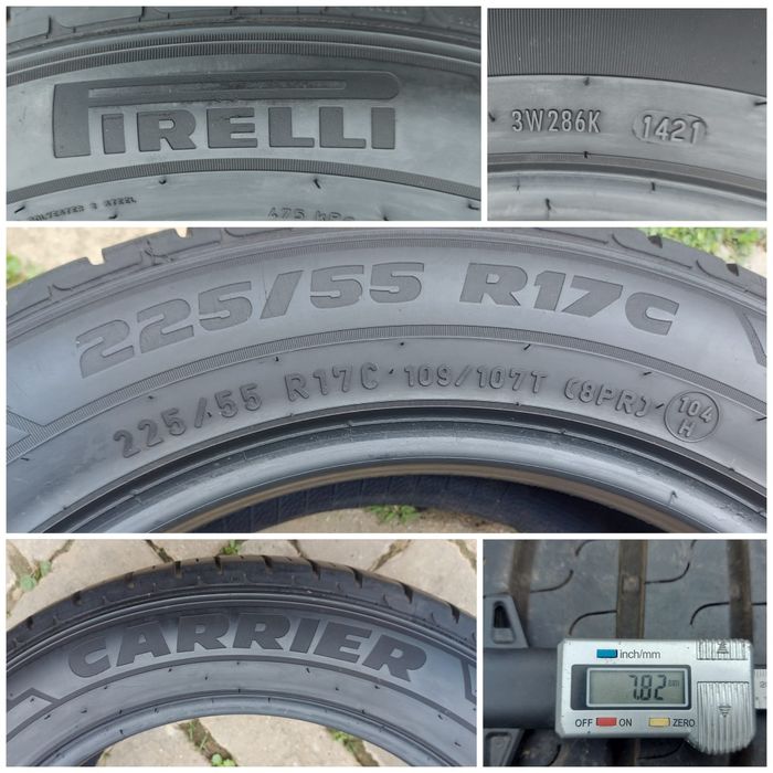 O bucată 225/55 R17C vară - una  Pirelli Carrier