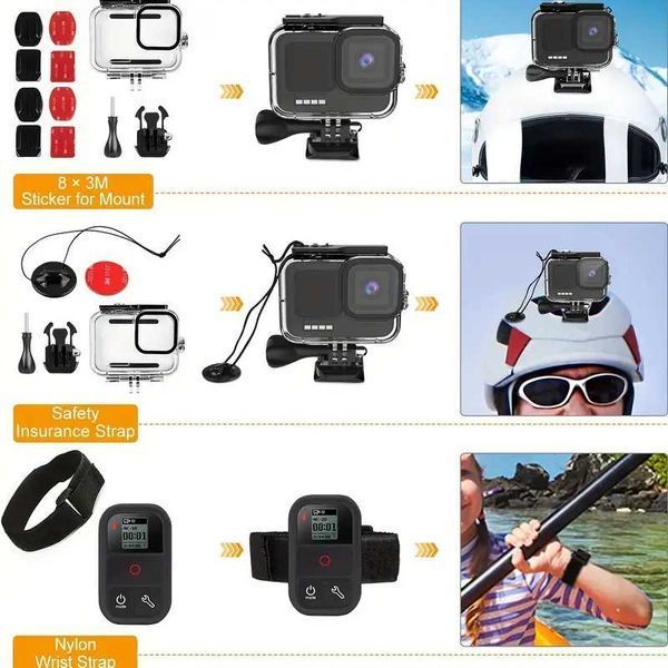 Комплект Аксесоари - GoPro Hero 13/12/11/10/9 - GARV Water Protect 2