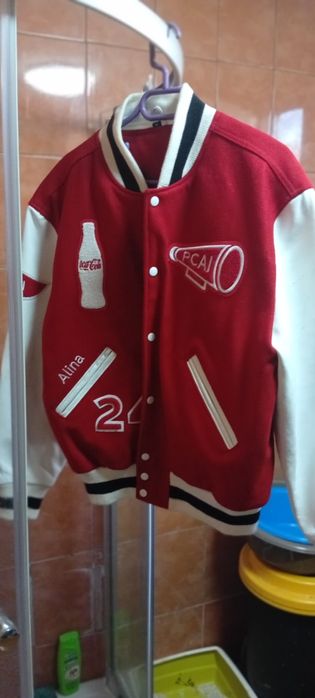 Geacă de colegiu originală Coca Cola  (Personalizată