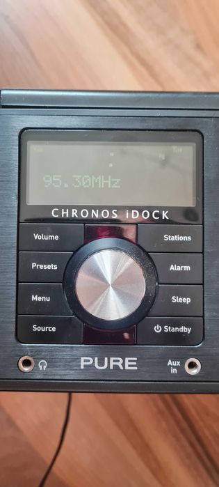 PURE Chronos iDock, DAB/FM/AUX стерео радио с часовник