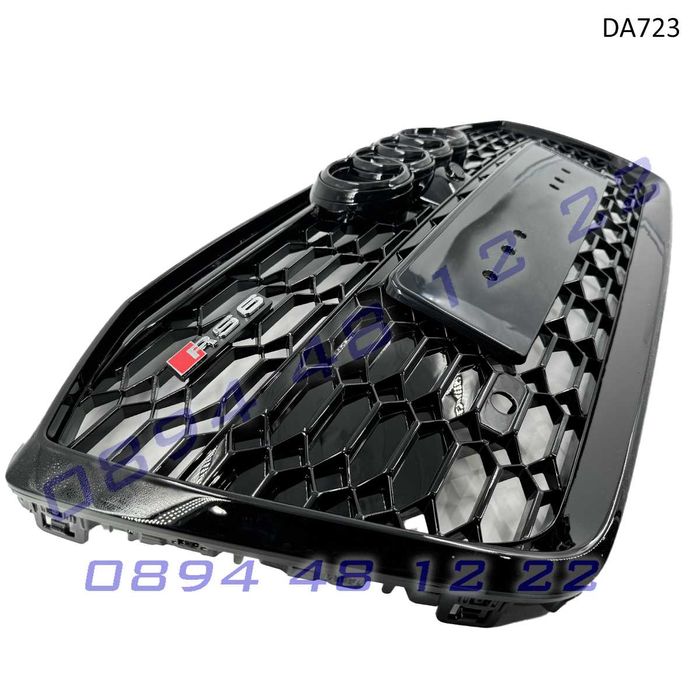 Предна RS решетка Audi A6 C8 19-23 Пчелна пита черна грил броня а6 ауд