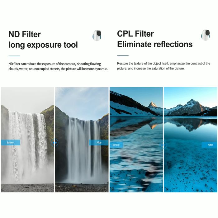 Insta 360 go2/go3 обективи