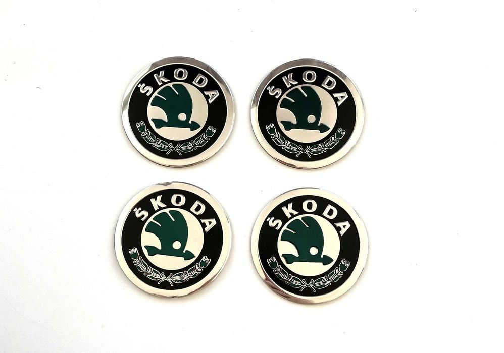 стикери метални за капачки за джанти или тасове за Skoda