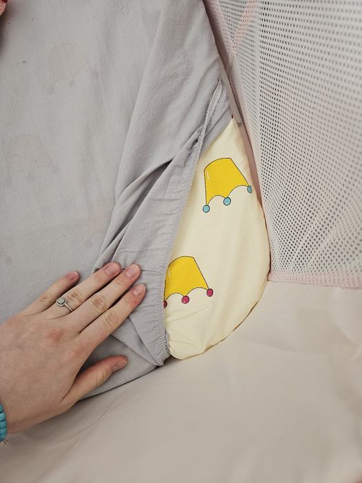 Pătuț bebe roz 0-6 luni