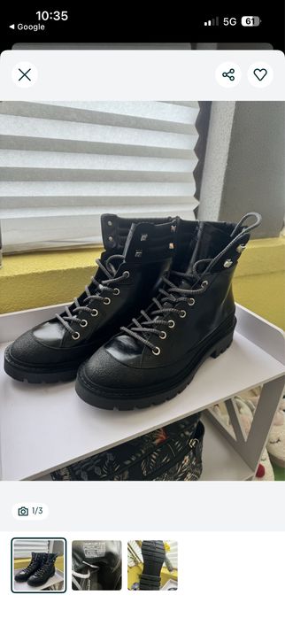 Дамски спортни боти с черни подметки/ Дамски боти Calvin Klein естеств