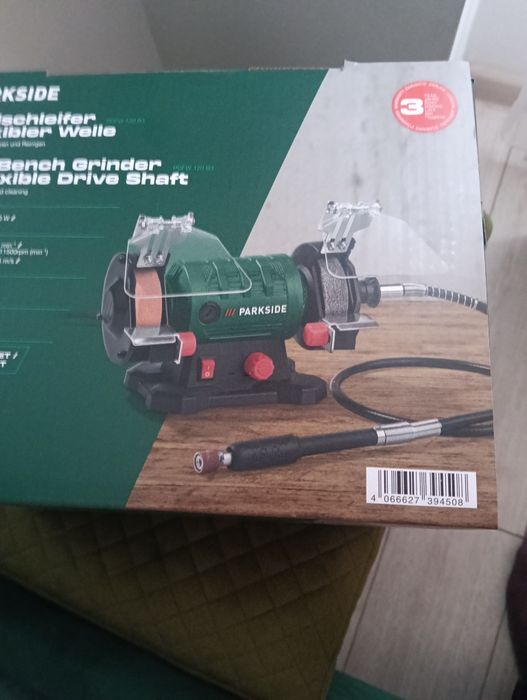 Polizor dublu cu arbore flexibil parkside