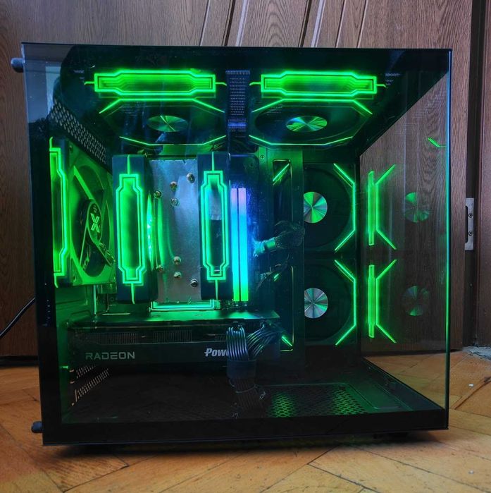 Мини Гейм PC Ryzen 7500f, AMD 9060xt 16gb, 32gb ddr5, 1tb nvme,2tb hdd