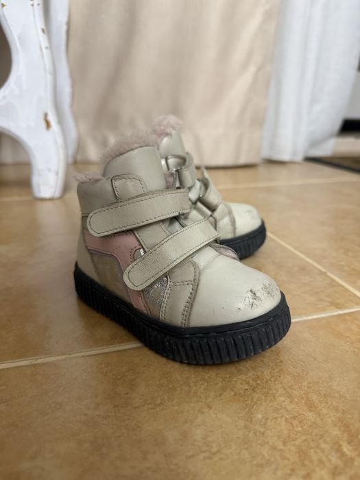 Детские сапоги для девочки натуральная кожа и мех